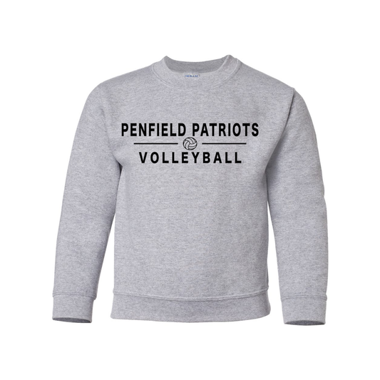 Volleyball Youth Crewneck Sweatshirt