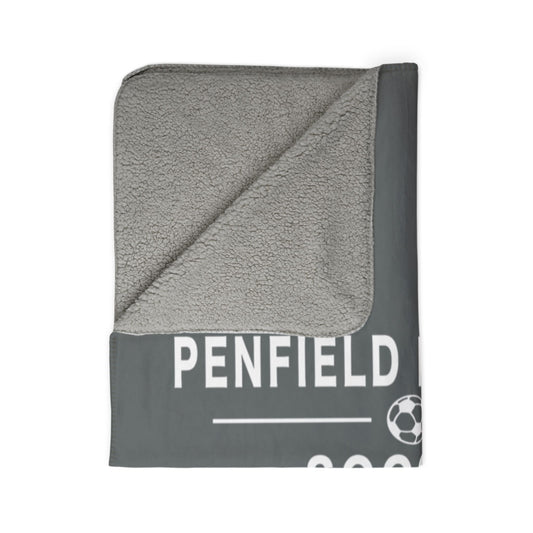 Soccer Fleece Sherpa Blanket