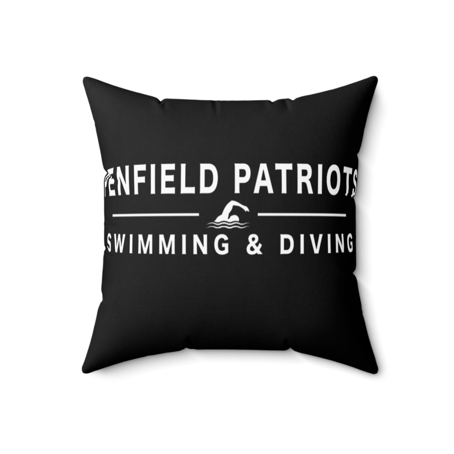 Swim and Dive Polyester Square Pillow