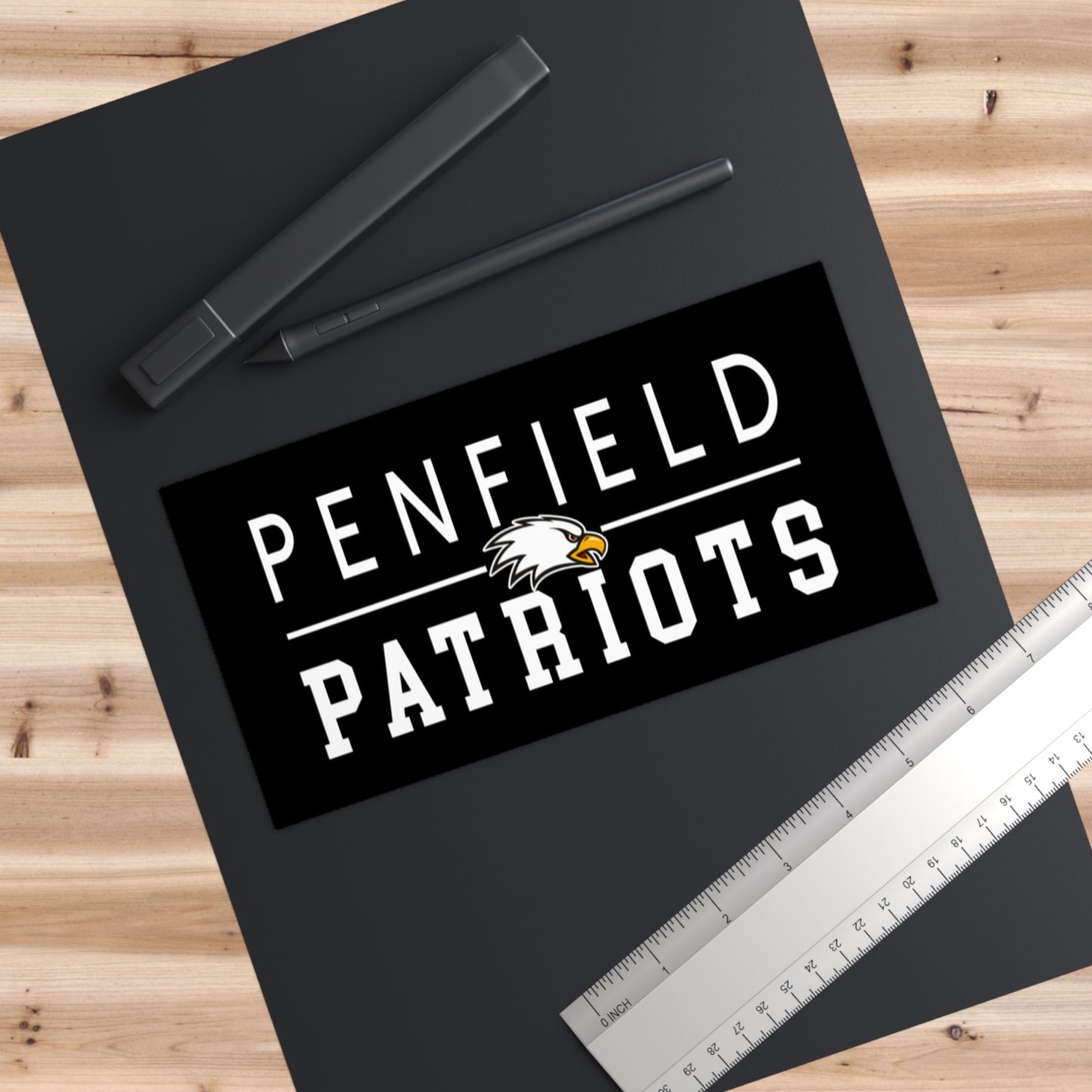 Patriots Bumper Sticker- BLACK