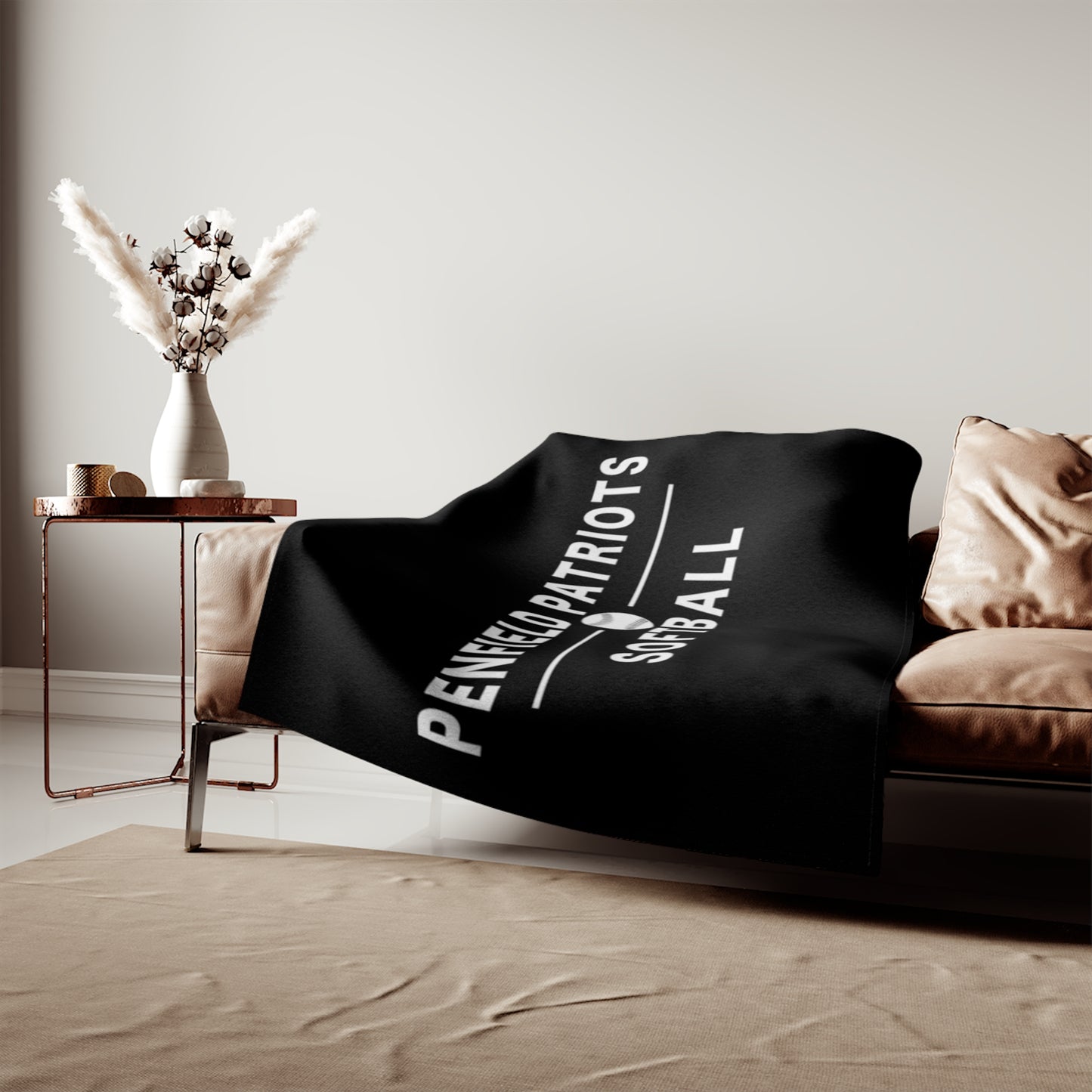 Softball Sweatshirt Blanket