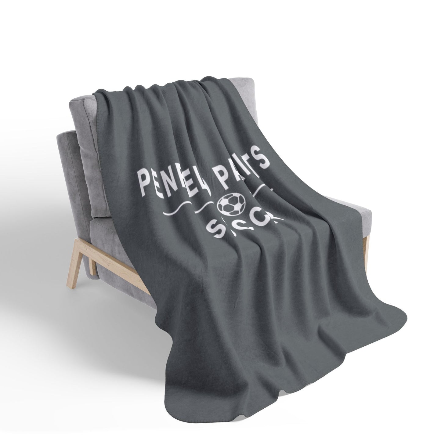 Soccer Fleece Sherpa Blanket