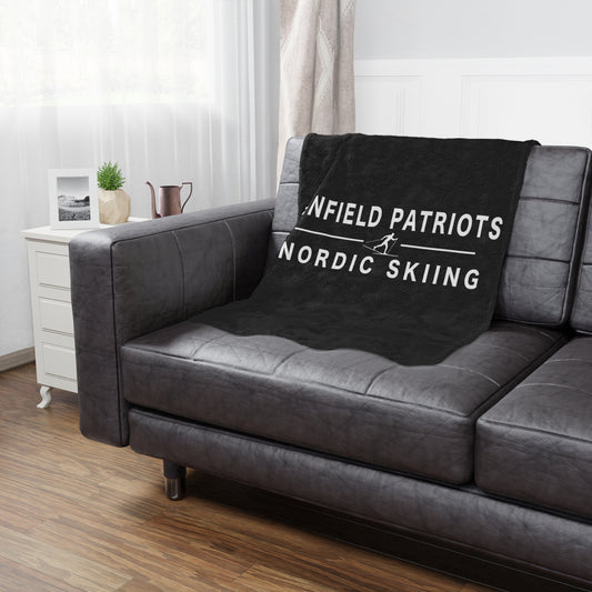 Nordic Skiing Throw Blanket