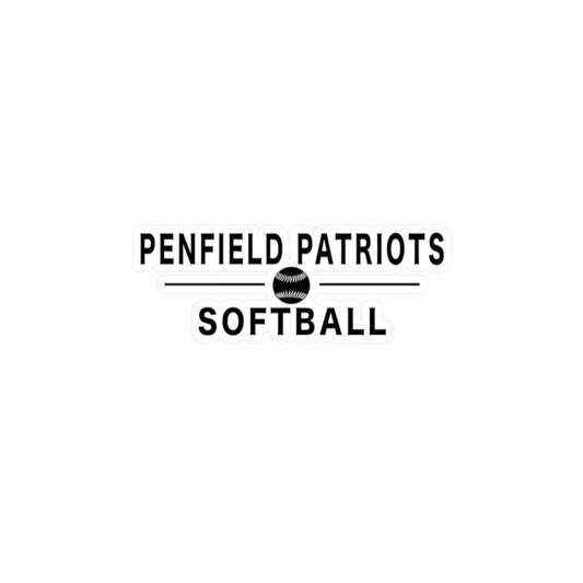 Softball Kiss-Cut Vinyl Decals