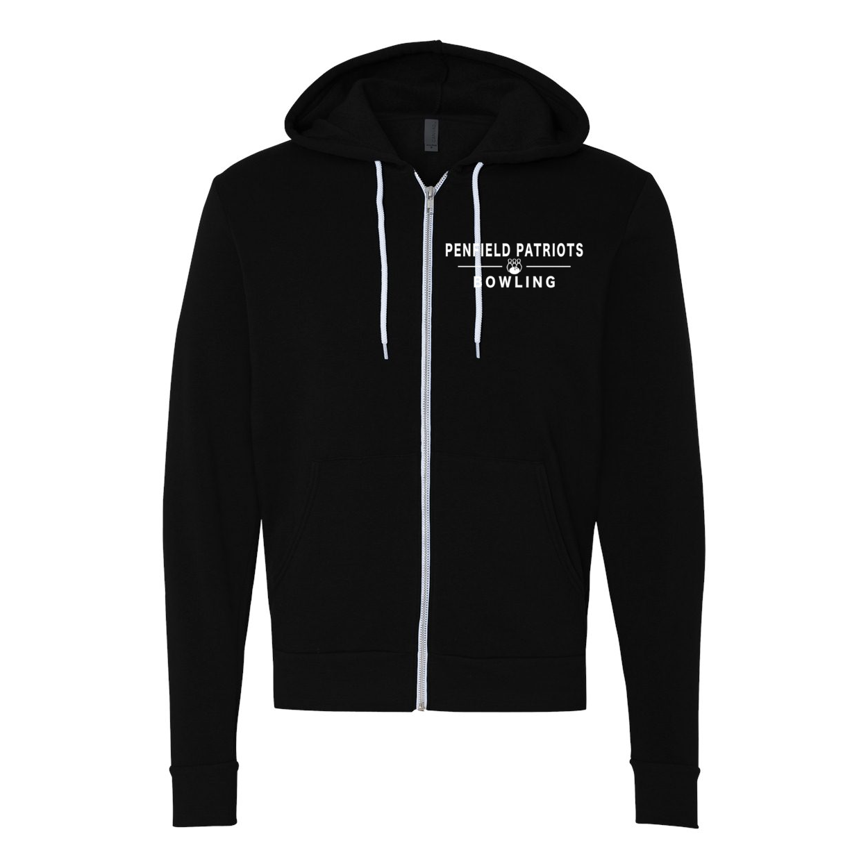 Bowling Unisex Full-Zip Hooded Sweatshirt