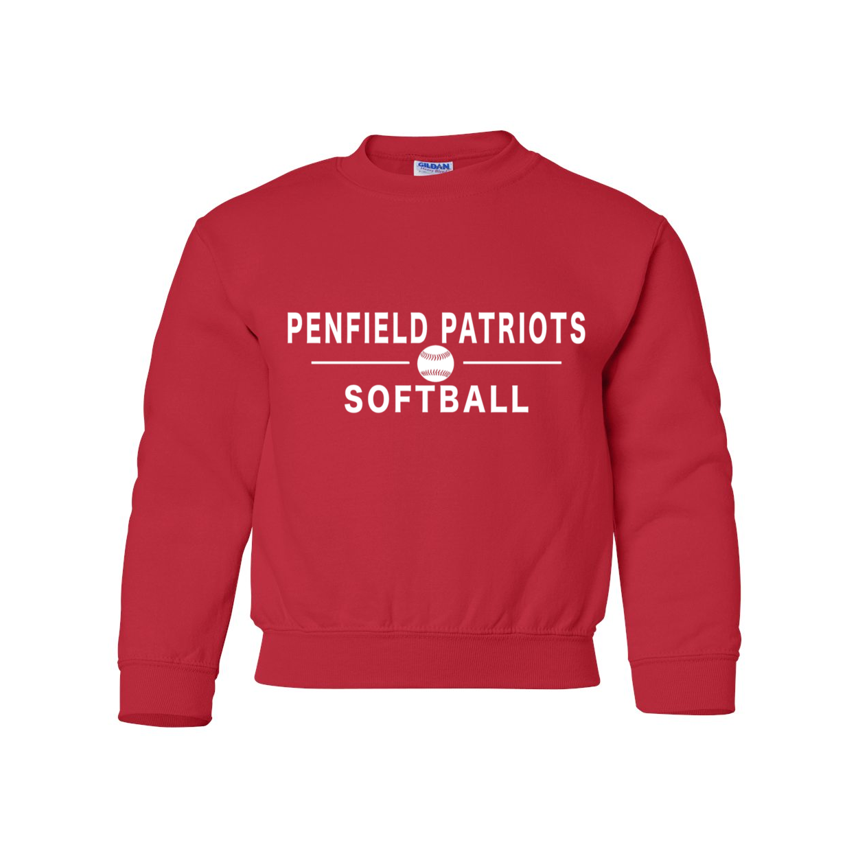Softball Youth Crewneck Sweatshirt