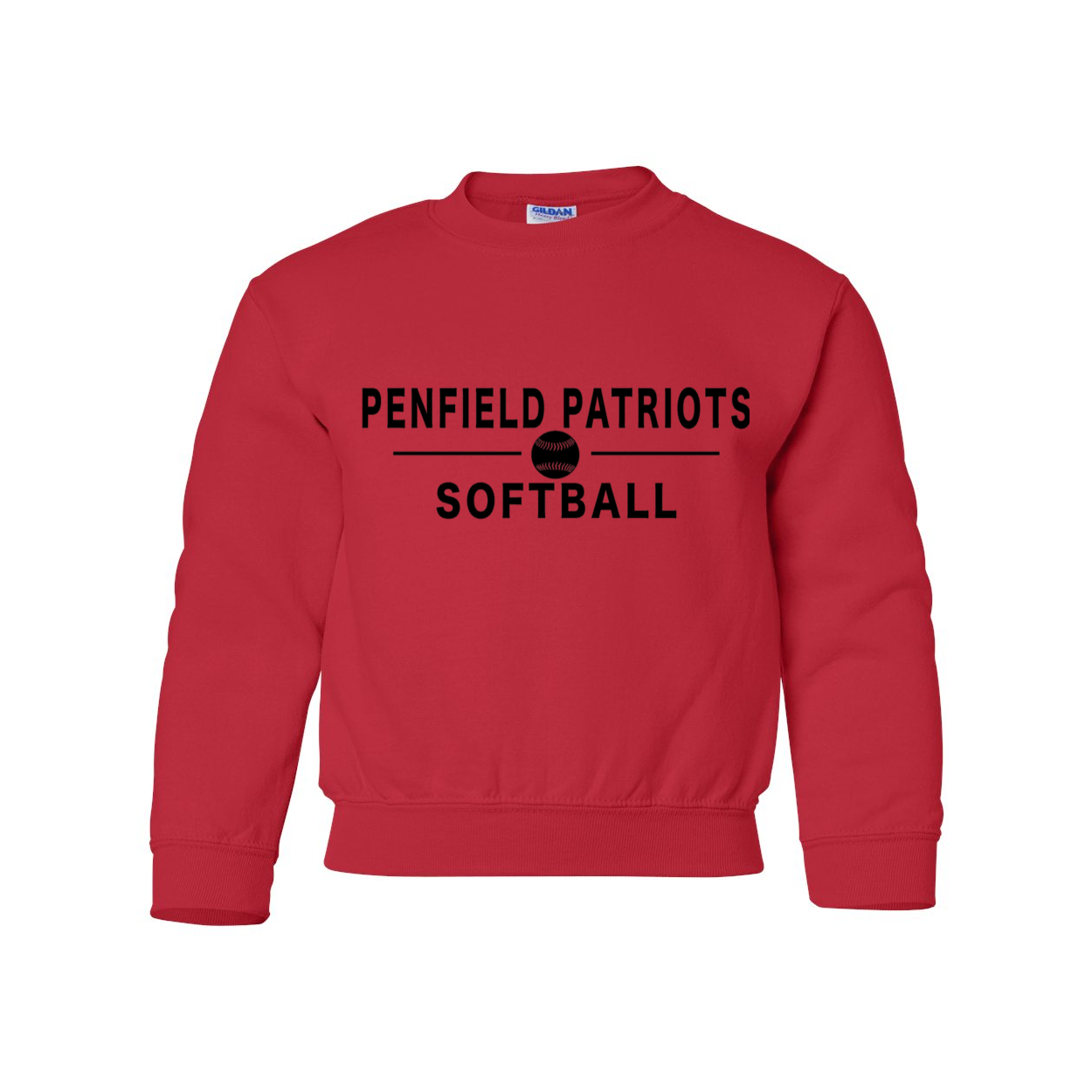 Softball Youth Crewneck Sweatshirt