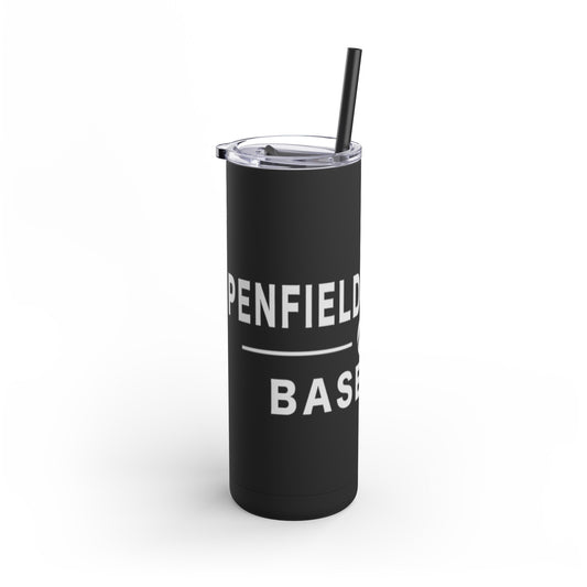 Baseball Skinny Matte Tumbler, 20oz