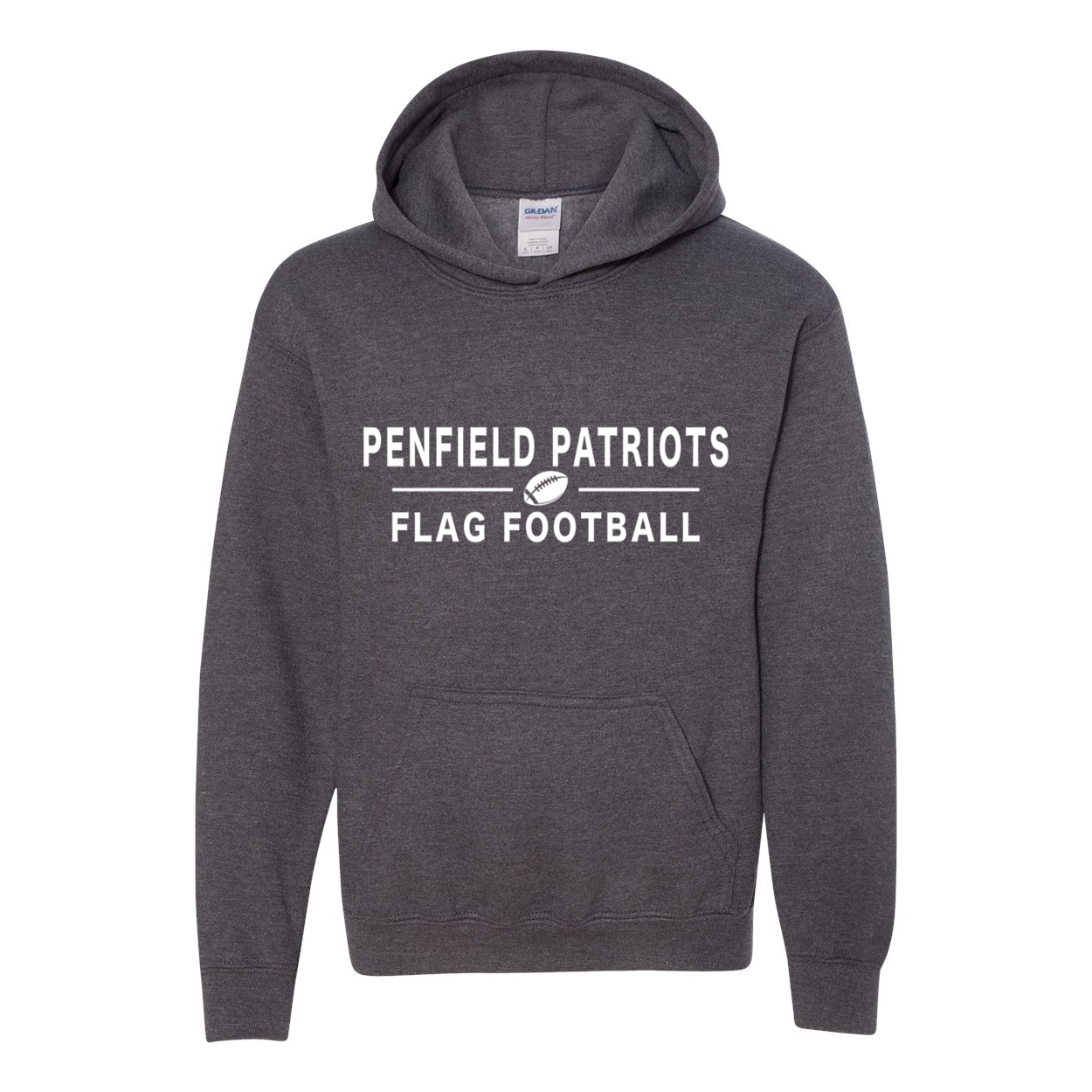 Flag Football Youth Hooded Sweatshirt