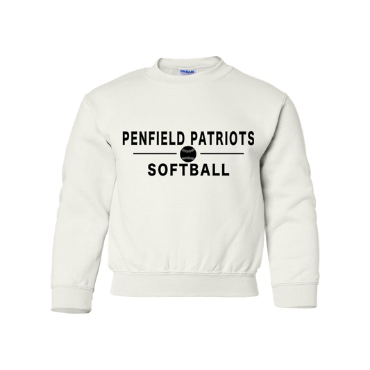 Softball Youth Crewneck Sweatshirt