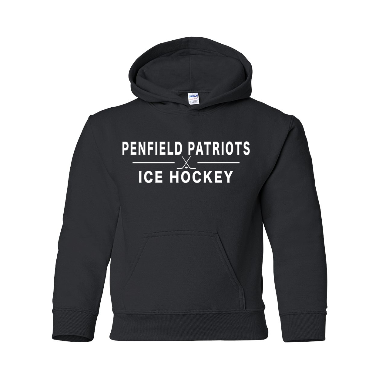 Ice Hockey Youth Hooded Sweatshirt