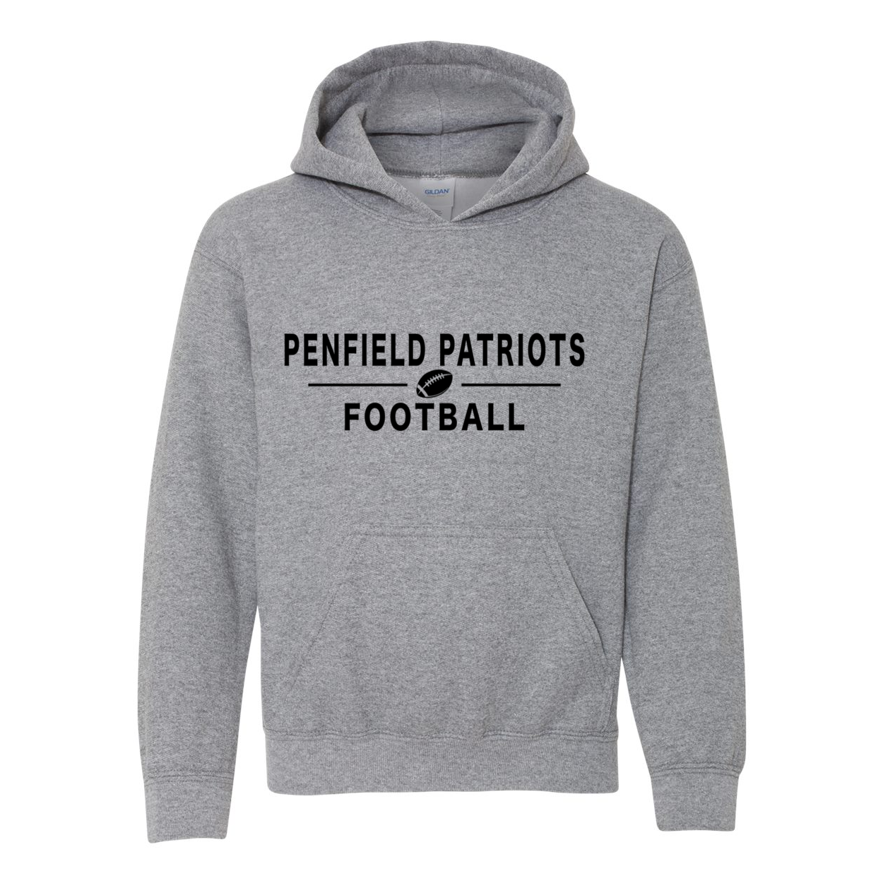 Football Youth Hooded Sweatshirt