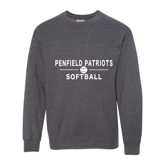 Softball Youth Crewneck Sweatshirt