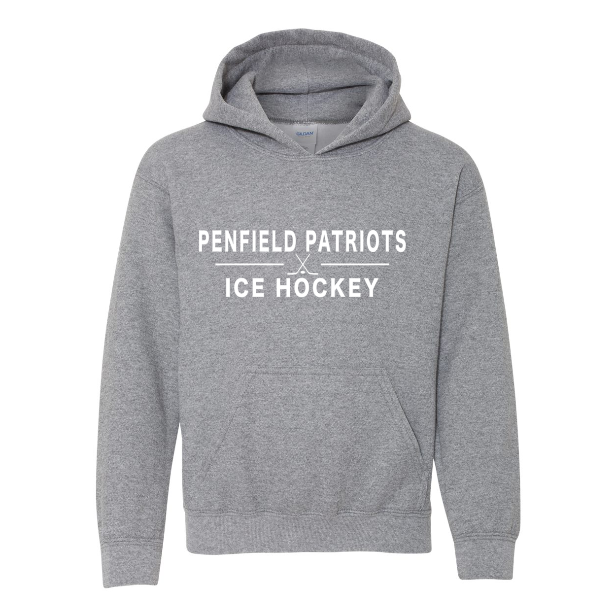 Ice Hockey Youth Hooded Sweatshirt