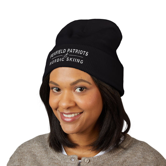 Nordic Skiing Cuffed Beanie