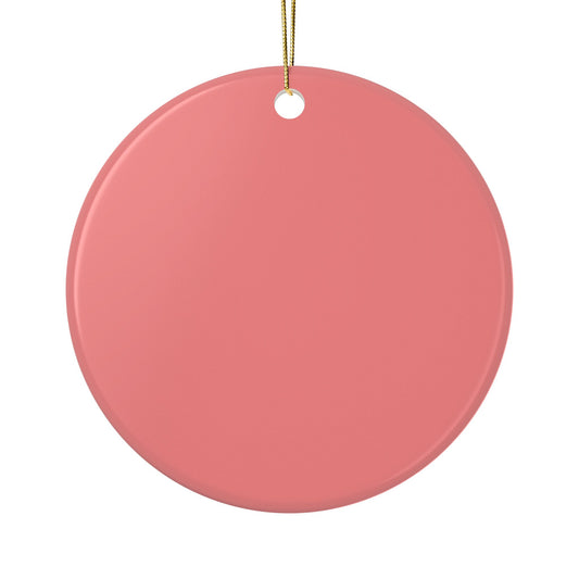 Nordic Skiing Ceramic Ornament