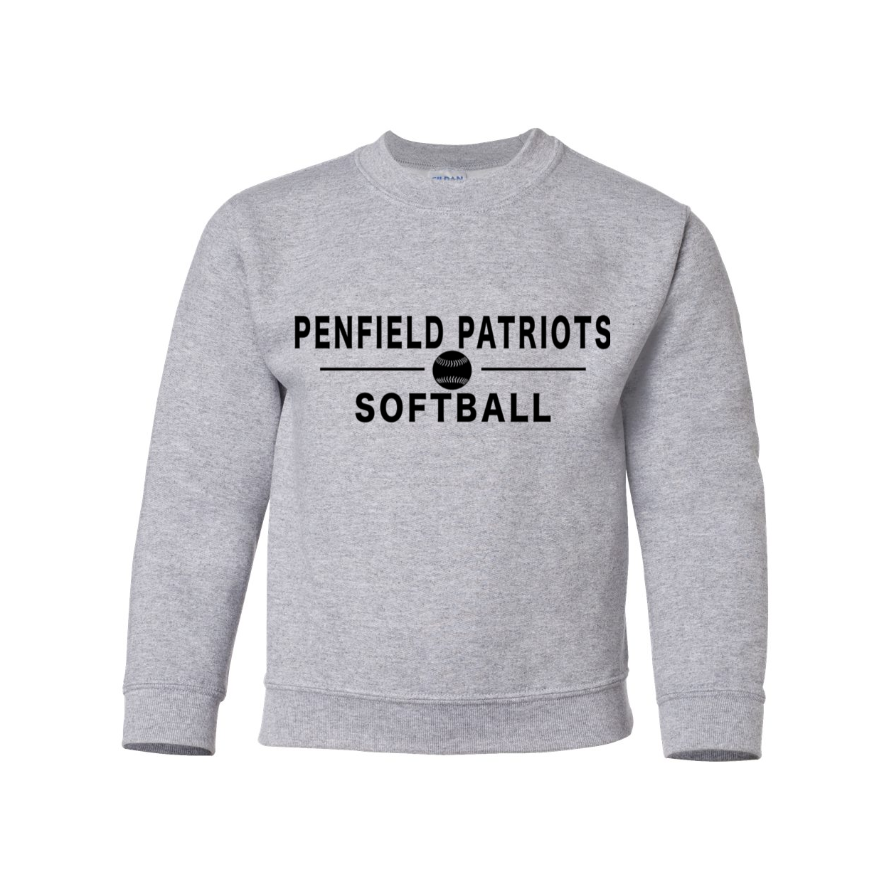 Softball Youth Crewneck Sweatshirt
