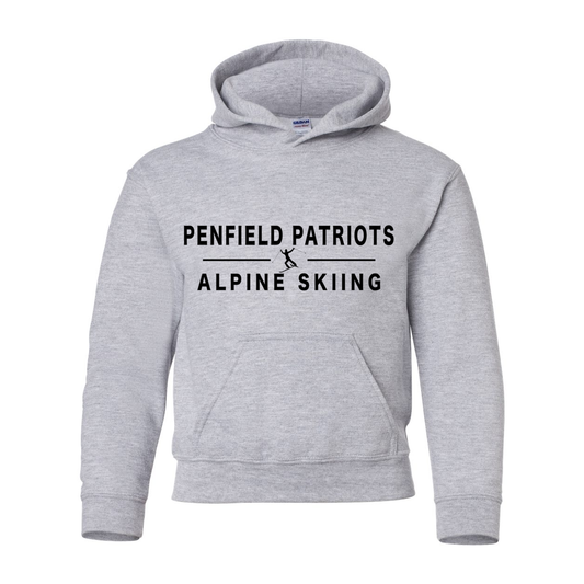 Alpine Skiing Youth Hooded Sweatshirt