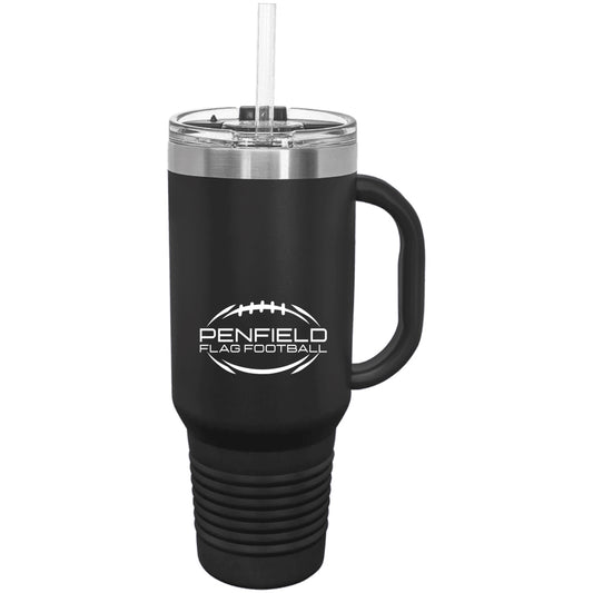 Flag Football 40 oz Travel Mug