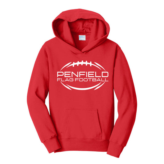 Flag Football Youth Hooded Sweatshirt