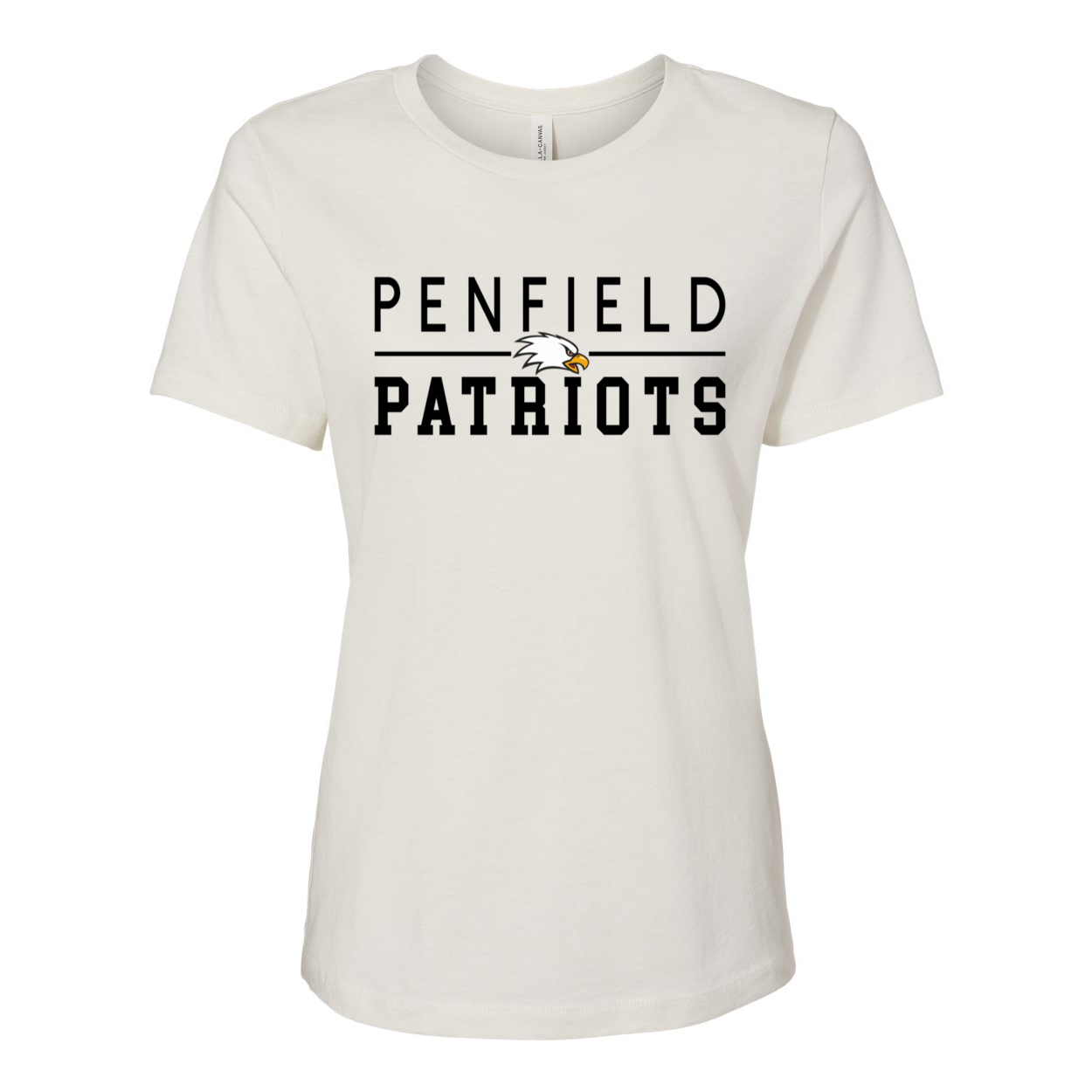 Patriots Women's Relaxed Fit Jersey T-Shirt (Bella + Canvas)