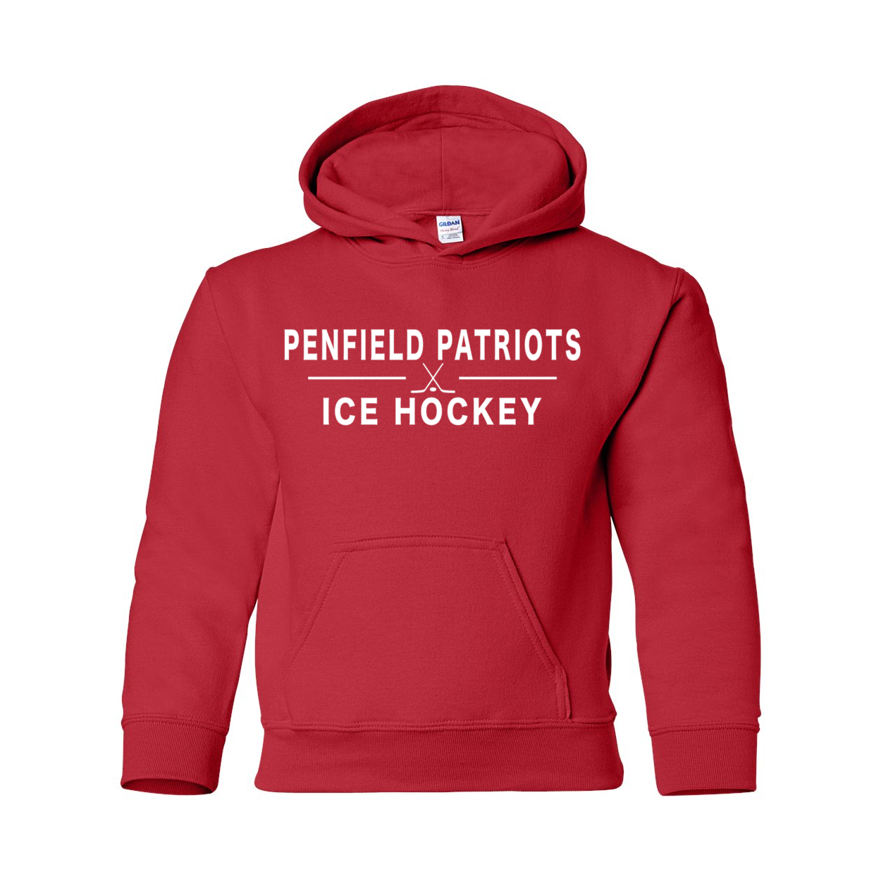 Ice Hockey Youth Hooded Sweatshirt