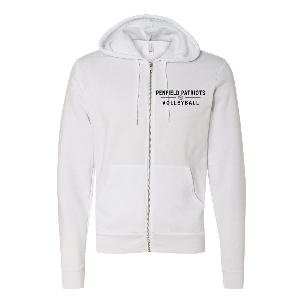 Volleyball Unisex Full-Zip Hooded Sweatshirt