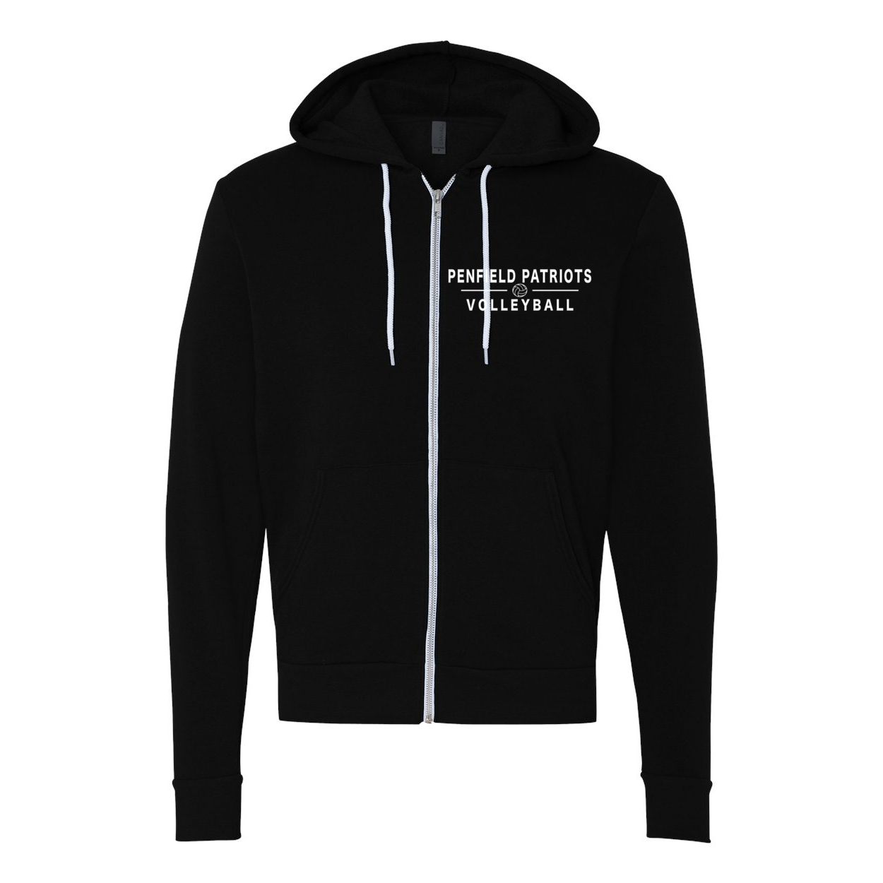 Volleyball Unisex Full-Zip Hooded Sweatshirt