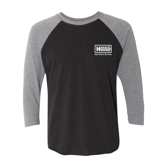 Howard Hanna Unisex Tri-Blend Three-Quarter Sleeve Baseball Raglan Tee