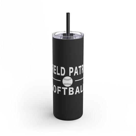 Softball Skinny Matte Tumbler, 20oz