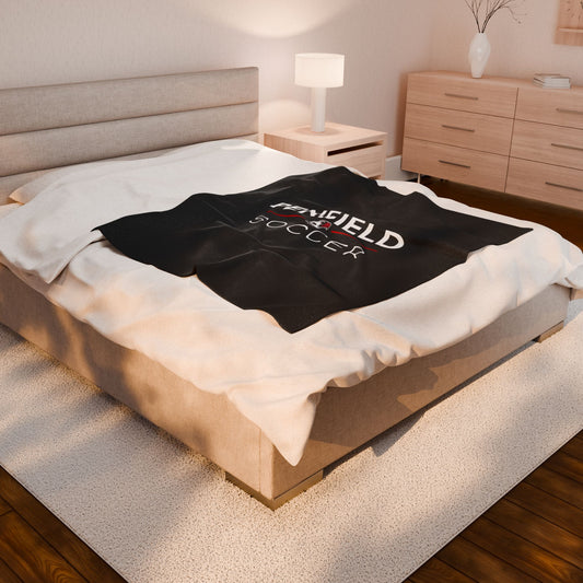 Cozy Soccer Velveteen Plush Blanket