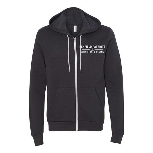 Swim and Dive Full Zip Unisex Hooded Sweatshirt