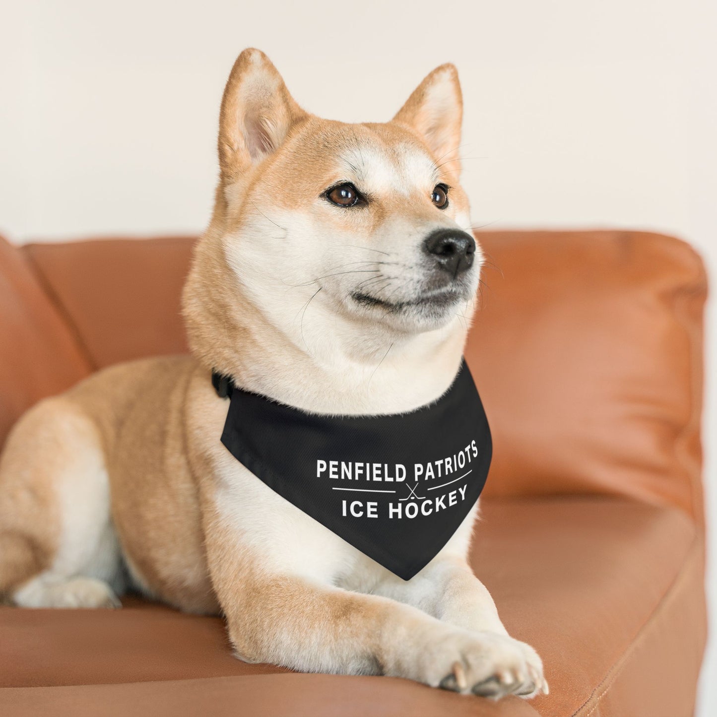 Ice Hockey Pet Bandana Collar