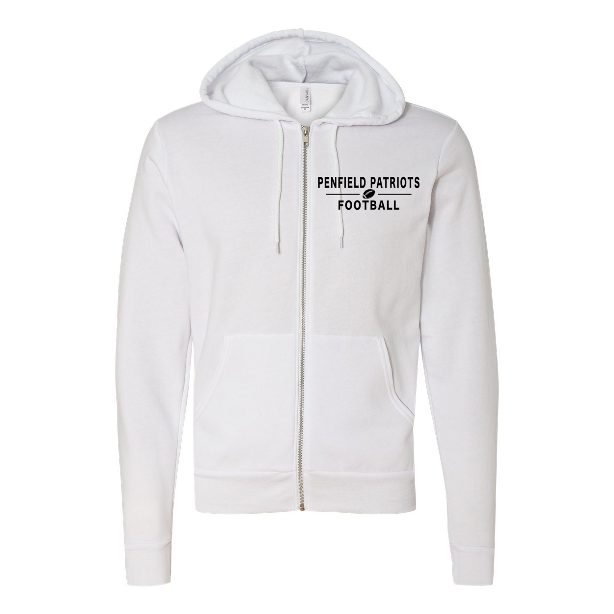 Football Unisex Full-Zip Hooded Sweatshirt- lightweight