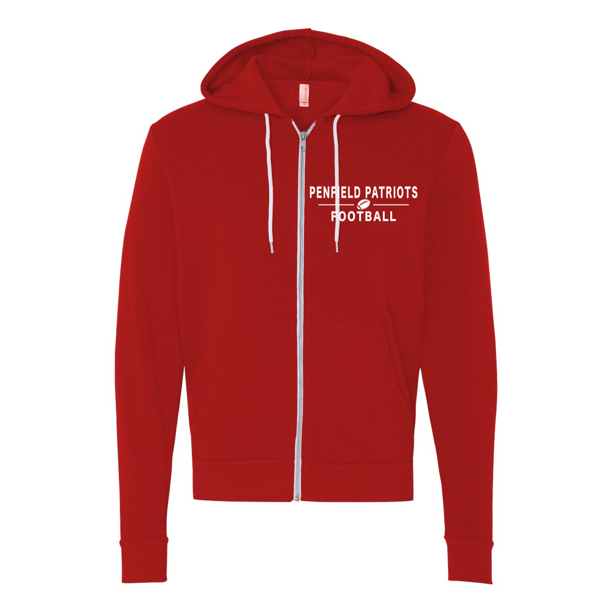 Unisex Full-Zip Hooded Sweatshirt-lightweight