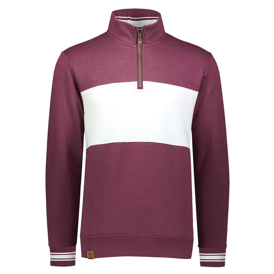 Newark Ivy League Fleece Colorblocked Quarter-Zip Sweatshirt
