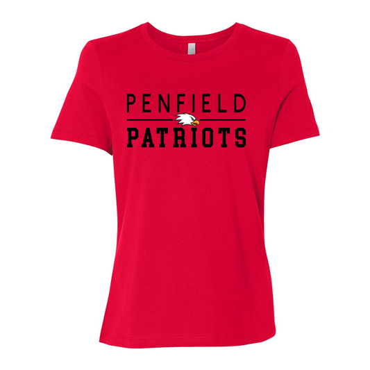 Patriots Women's Relaxed Fit Jersey T-Shirt (Bella + Canvas)