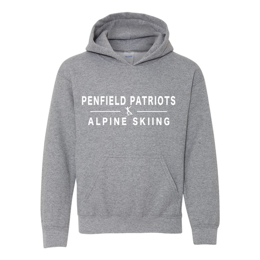 Alpine Skiing Youth Hooded Sweatshirt