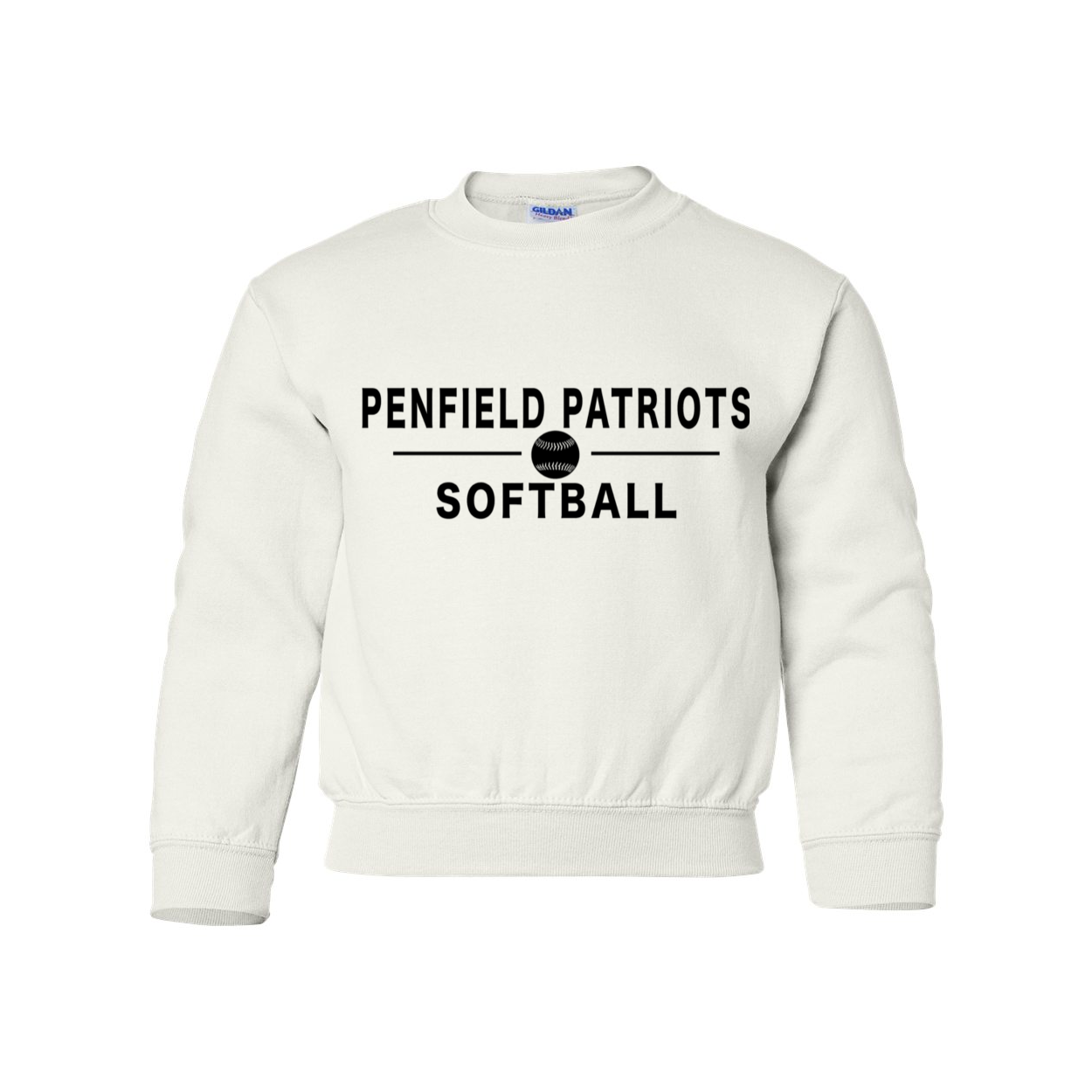 Softball Youth Crewneck Sweatshirt