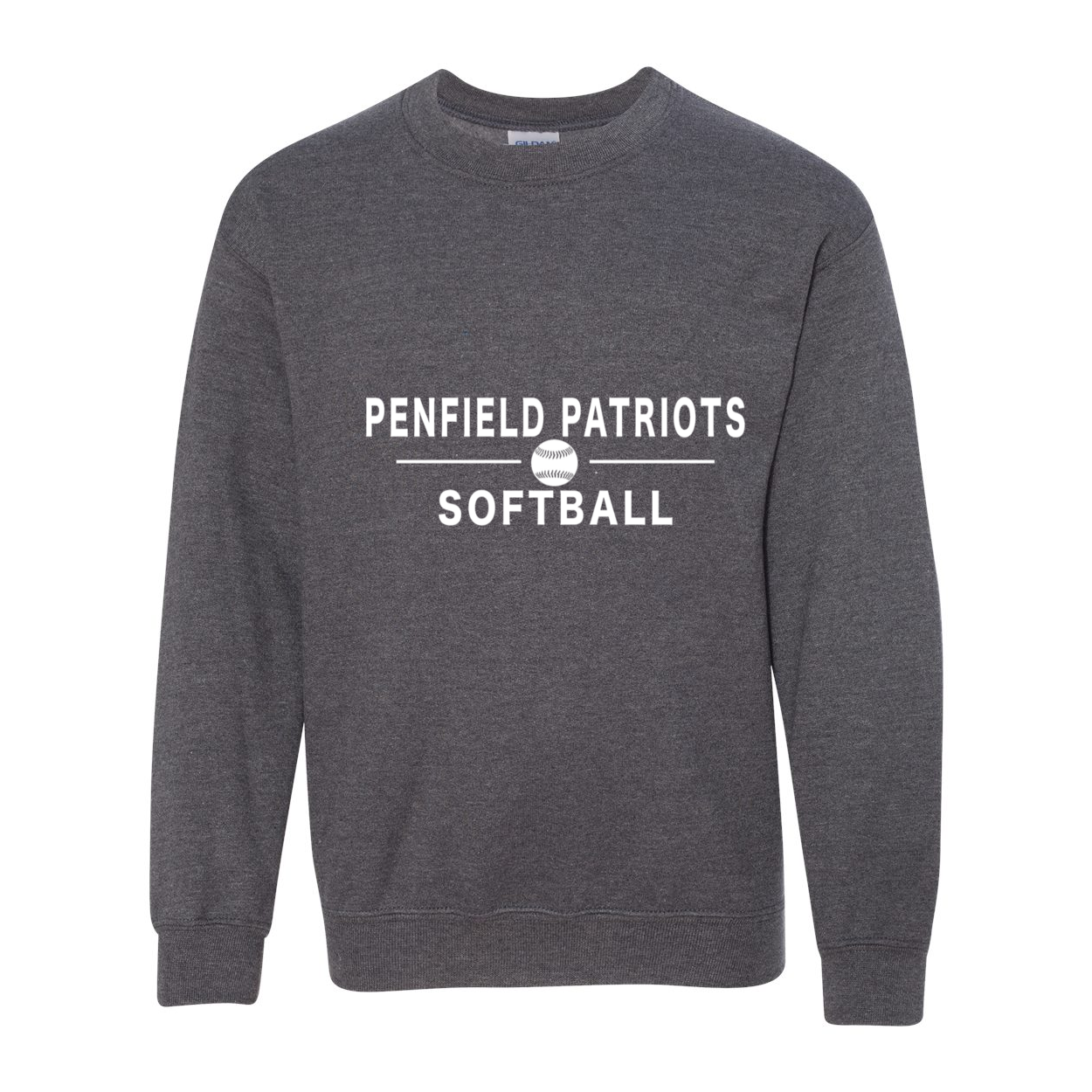 Softball Youth Crewneck Sweatshirt