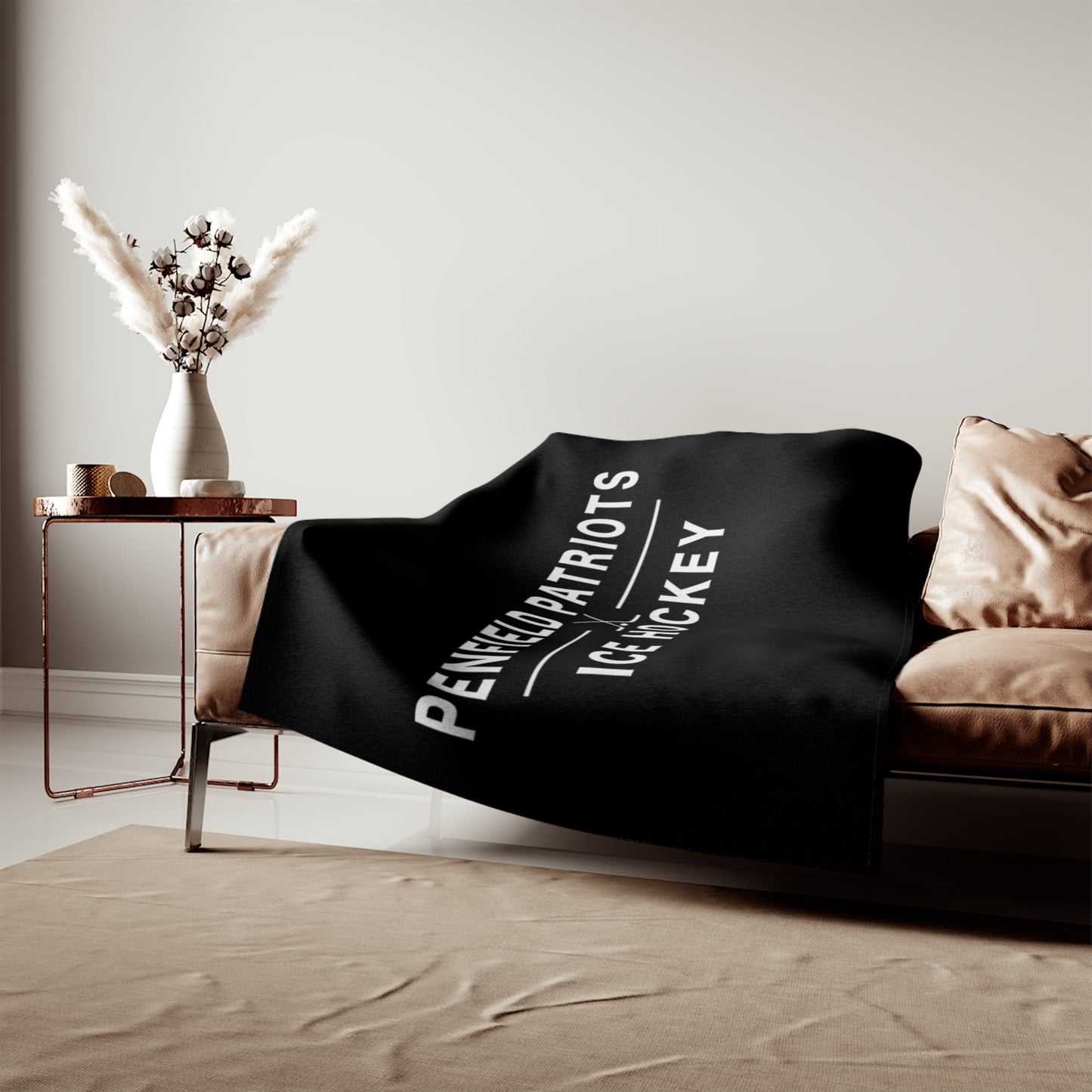 Ice Hockey Sweatshirt Blanket