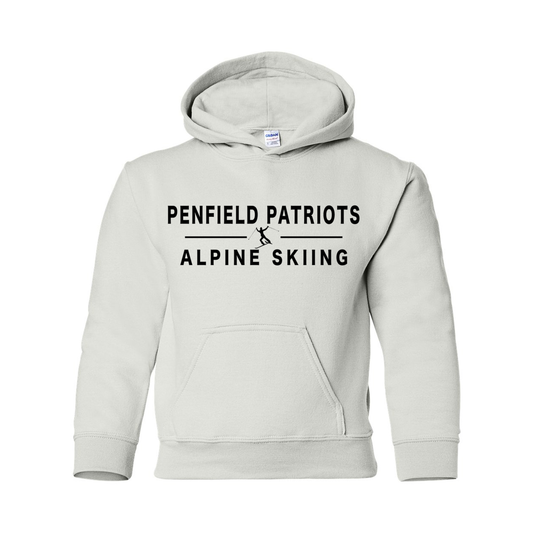 Alpine Skiing Youth Hooded Sweatshirt