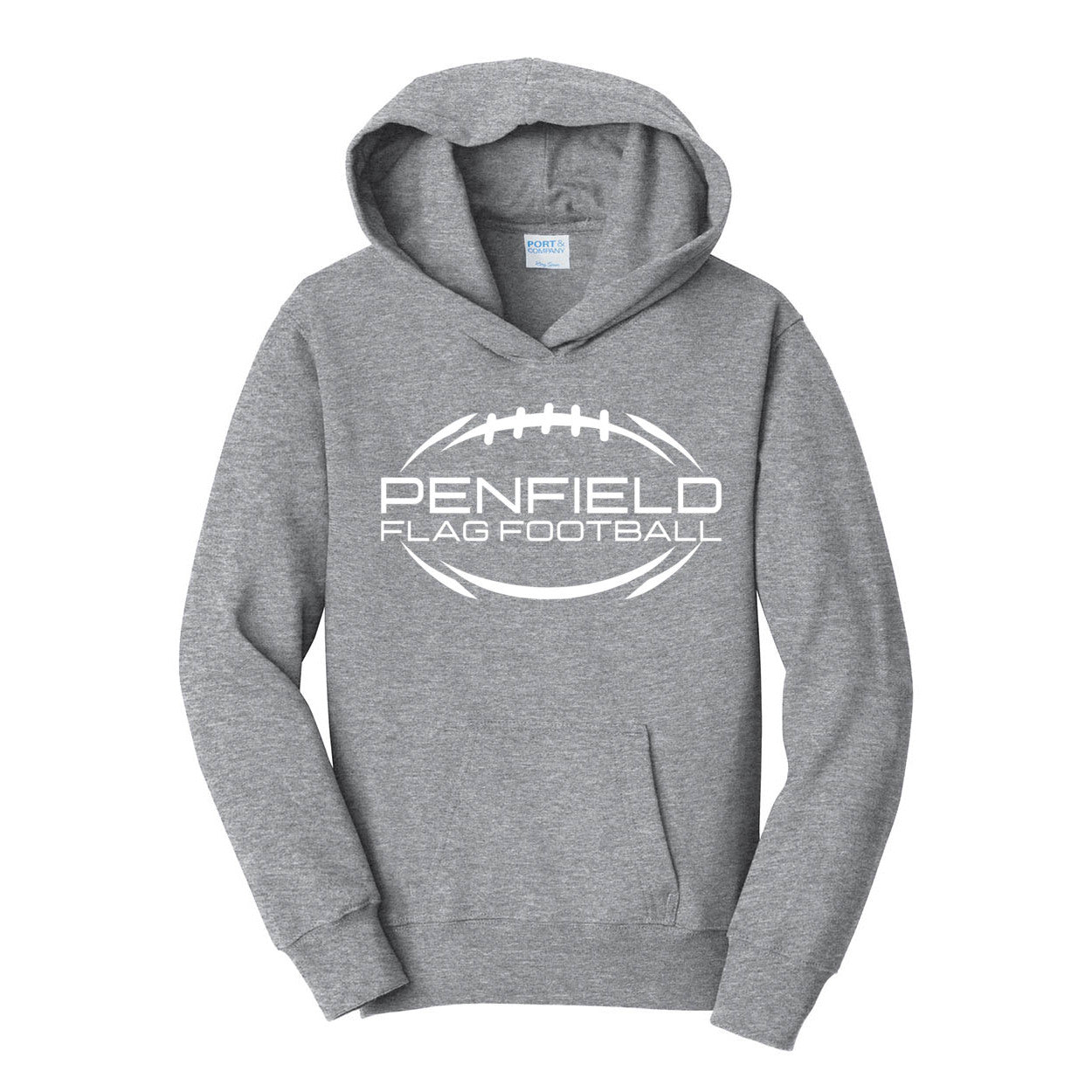 Flag Football Youth Hooded Sweatshirt