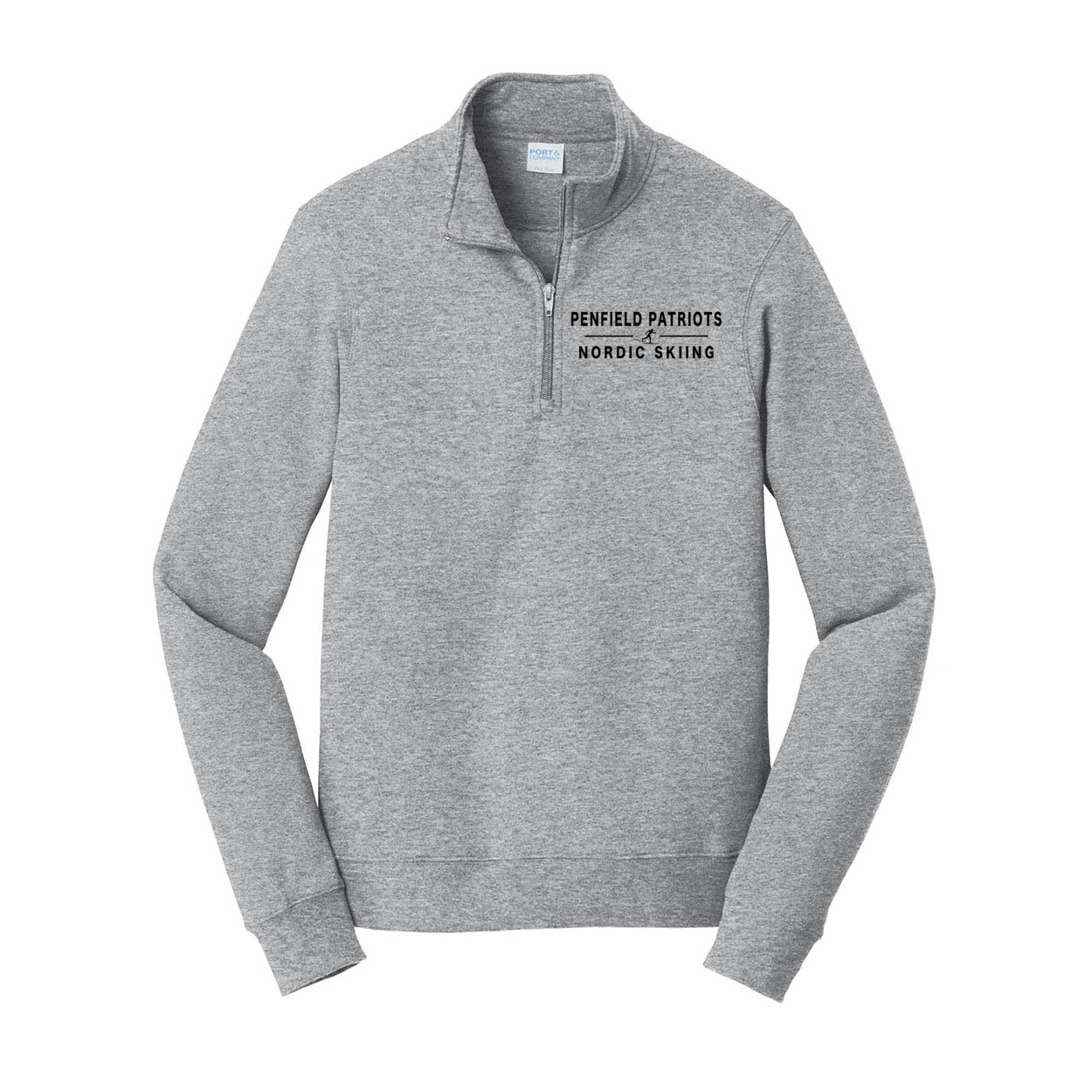 Nordic Skiing Fleece 1/4-Zip Pullover Sweatshirt