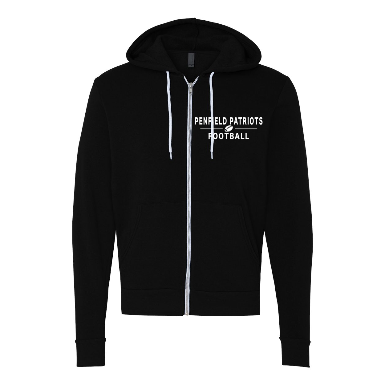 Unisex Full-Zip Hooded Sweatshirt-lightweight