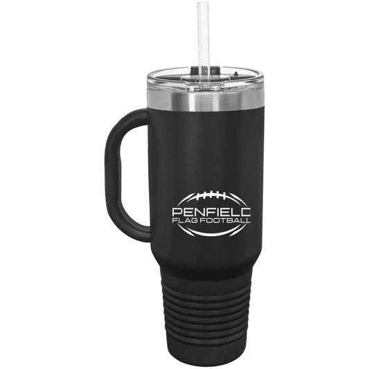 Flag Football 40 oz Travel Mug