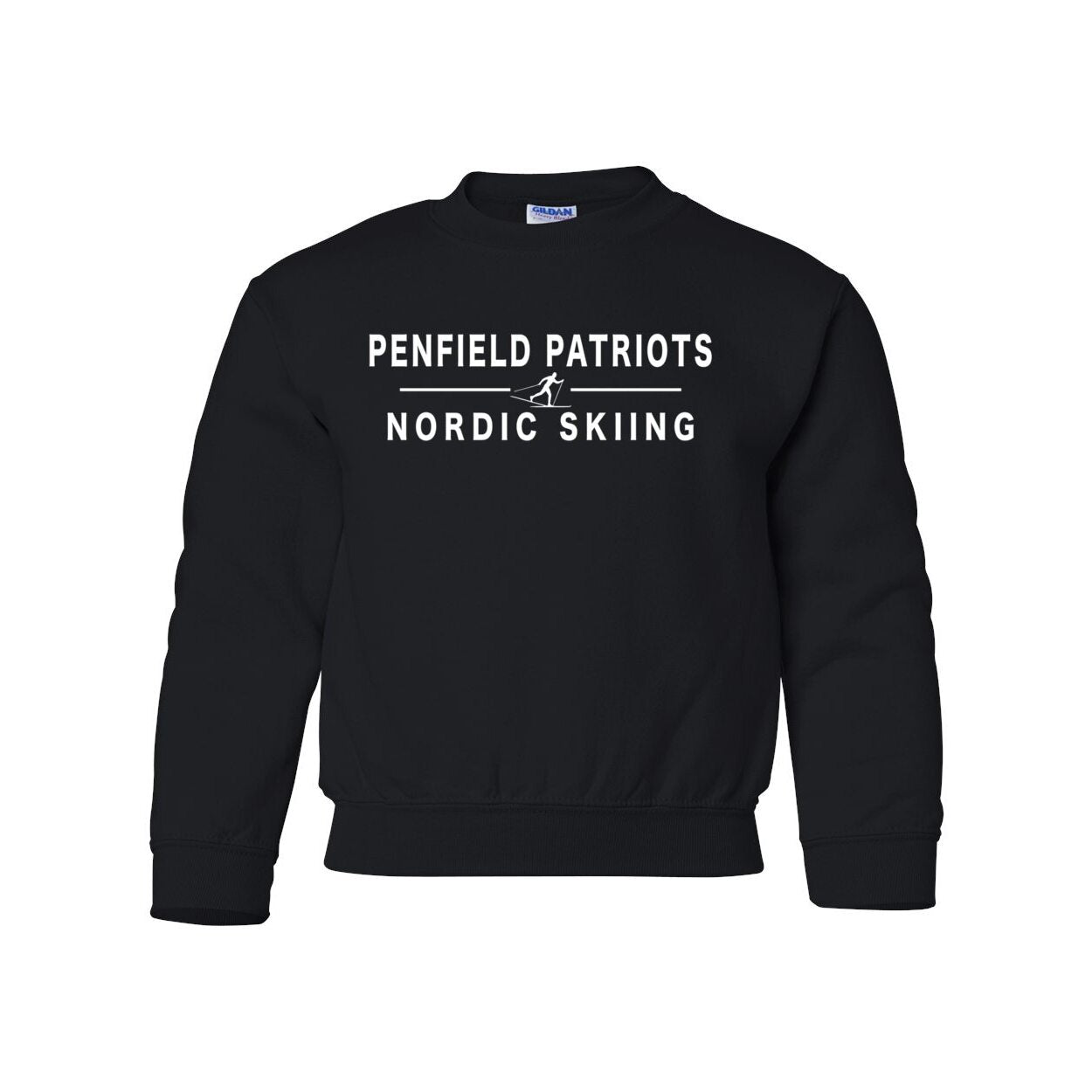 Nordic Skiing Youth Crewneck Sweatshirt