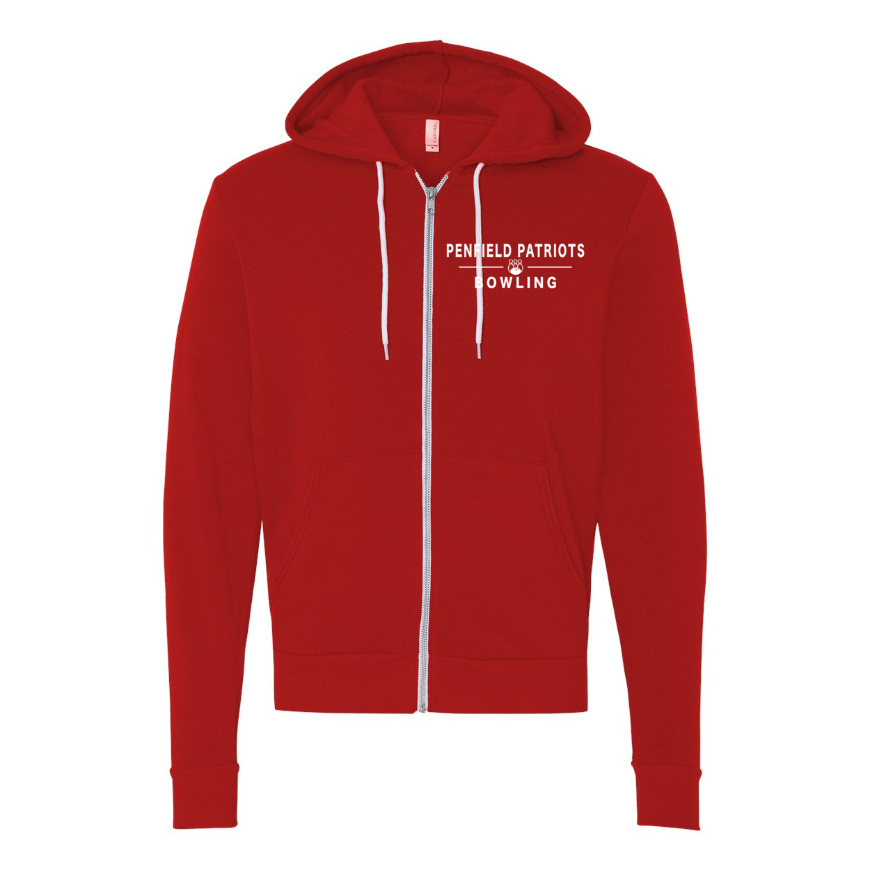 Bowling Unisex Full-Zip Hooded Sweatshirt