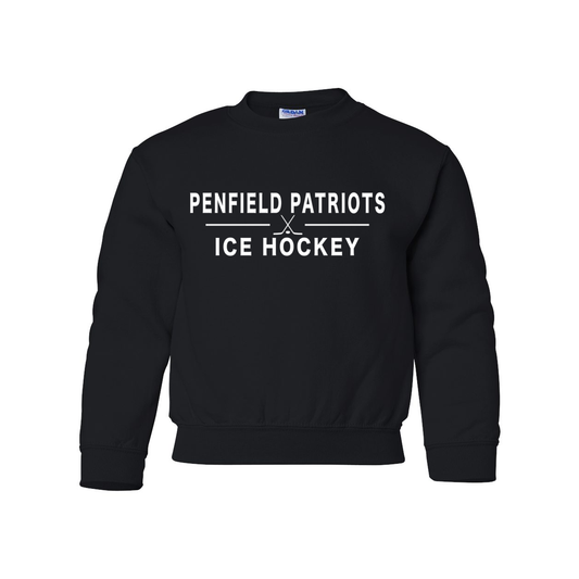 Ice Hockey Youth Crewneck Sweatshirt