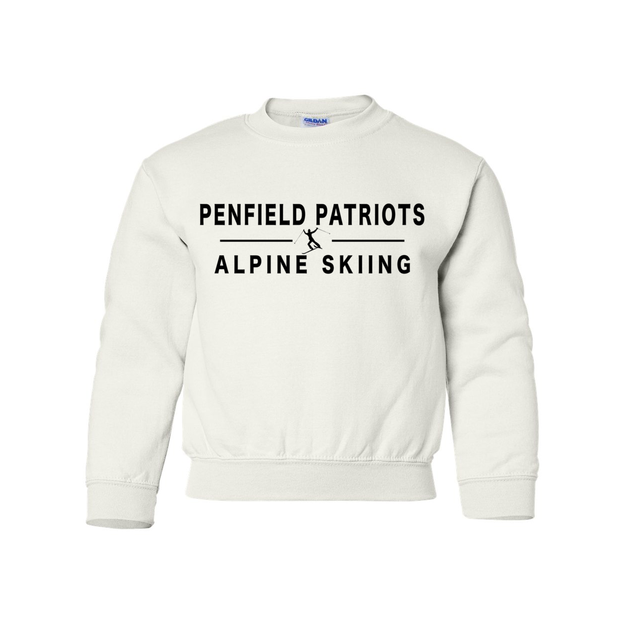 Alpine Skiing Youth Crewneck Sweatshirt